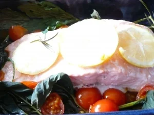 Rezept: Lachsfilet im Kräuterbett Bild Nr. 6 Lachsfilet im Kräuterbett - Rezept - Bild Nr. 6