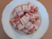 Hähnchenwürfel in Bacon - Rezept