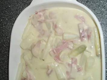Überbackener Spargel mit Schinken - Rezept - Bild Nr. 2