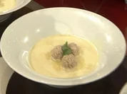 Kohlrabi-Currysuppe mit Kalbsbällchen - Rezept