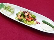 Spargelsülze und Spargelmousse auf Salatbett - Rezept