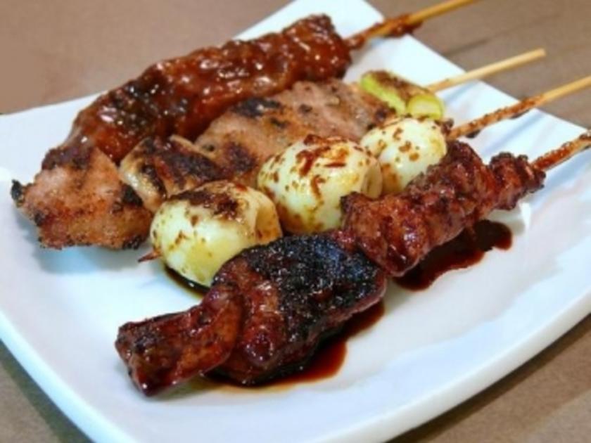Gegrillte Leber am Spieß - einfach - 282 kcal/100g