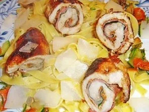 Bärlauch-Schnitzel-Röllchen - Rezept