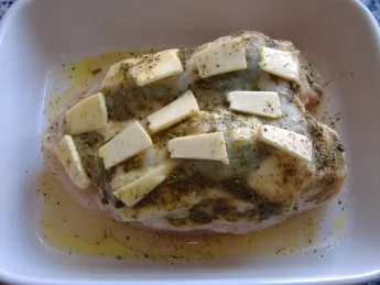 Rezept: Poulardenbrust mit Spinat und Feta gefüllt Bild Nr. 3 Poulardenbrust mit Spinat und Feta gefüllt - Rezept - Bild Nr. 3