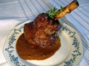 Lammhaxen mit Rotwein ... - Rezept