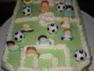 Fußballfeld-Torte - Rezept