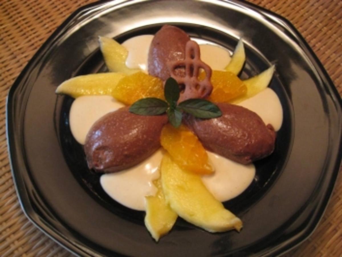 Mousse au chocolat mit roten & grünen Pfeffer - Rezept - Bild Nr. 4