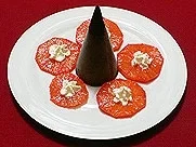 Rezept: Orangenlikörparfait mit Gewürzorangen Orangenlikörparfait mit Gewürzorangen - Rezept