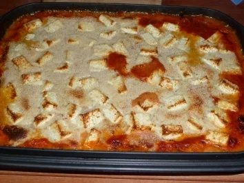 Nudelauflauf griechischer Art - Rezept
