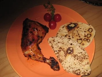 Rezept: Tomatisiertes Hähnchen mit Brotfladen Bild Nr. 7 Tomatisiertes Hähnchen mit Brotfladen - Rezept - Bild Nr. 7