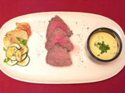 Chateaubriand mit Gemüsechips und Sauce Bearnaise - Rezept