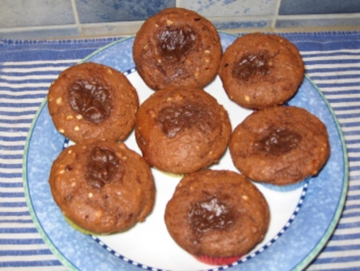 Muffins mit Nuttela Füllung - Rezept