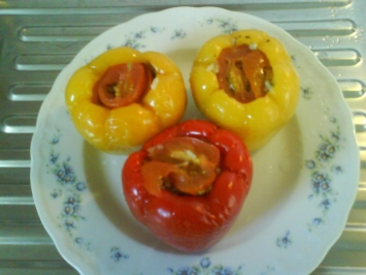 Gefüllte Paprika - Vegetarisch mit Olivenöl - Rezept - Bild Nr. 5