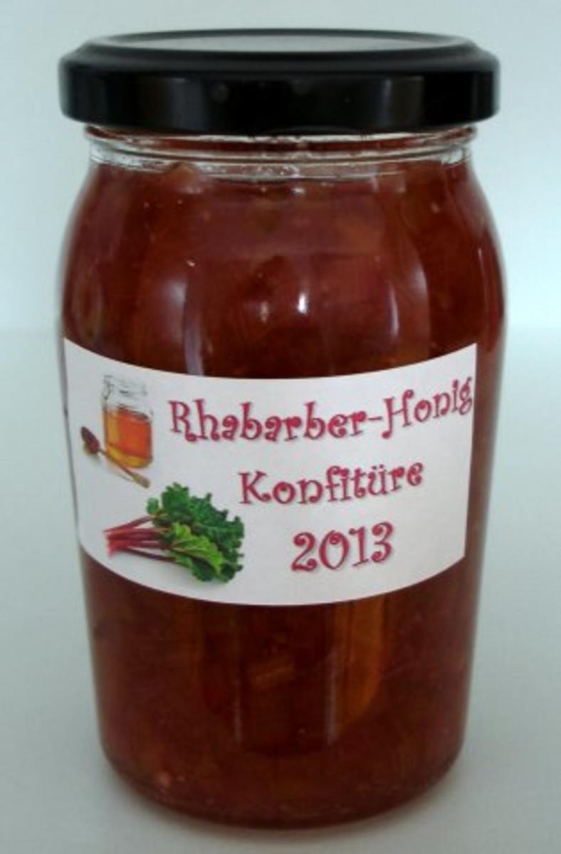 Rhabarber-Honig-Konfitüre - Rezept mit Bild - kochbar.de