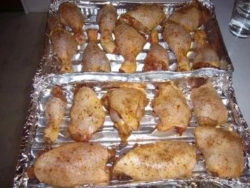 Rezept: Kikis Hähnchenflügel oder -keulen aus dem Backofen Bild Nr. 2 Kikis Hähnchenflügel oder -keulen aus dem Backofen - Rezept - Bild Nr. 2