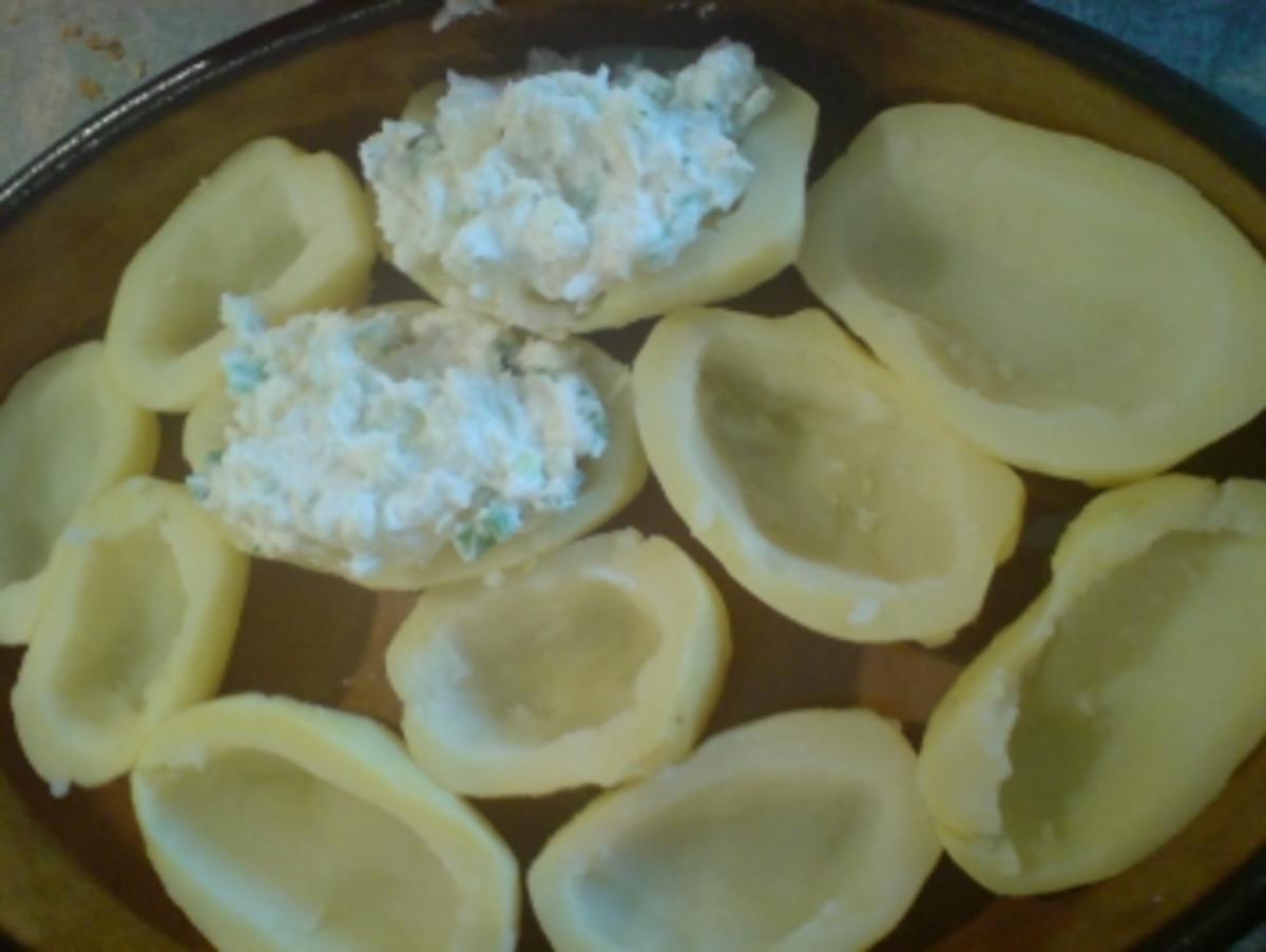 Gefüllte Kartoffeln mit Quark und Frühlingszwiebeln - Rezept - Bild Nr. 2