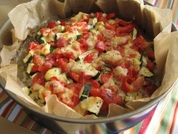 Rezept: Hackfleischpizza mit Gemüse Hackfleischpizza mit Gemüse - Rezept