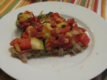 Rezept: Hackfleischpizza mit Gemüse Bild Nr. 3 Hackfleischpizza mit Gemüse - Rezept - Bild Nr. 3