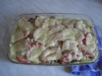 Rezept: Zucchini-Hack-Auflauf mit Nudeln Zucchini-Hack-Auflauf mit Nudeln - Rezept