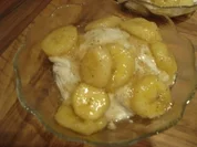 Dessert - Vanillecreme mit Karamellbananen - Rezept
