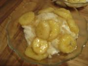 Dessert - Vanillecreme mit Karamellbananen - Rezept
