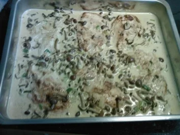 Rezept: Hähnchenbrust überbacken Hähnchenbrust überbacken - Rezept