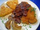 Jägerschnitzel sind  ein Dauerbrenner auswärts ... - Rezept