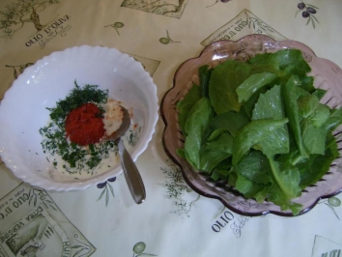 Grüner Salat in Paprika-Sahnedressing - Rezept - Bild Nr. 2