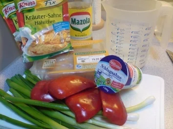 Rezept: Kräuter- Hähnchengeschnetzeltes mit Frühlingszwiebeln Bild Nr. 2 Kräuter- Hähnchengeschnetzeltes mit Frühlingszwiebeln - Rezept - Bild Nr. 2