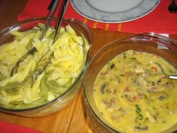 Garganelli (Penne) mit fruchtiger Champignon Sauce - Rezept - Bild Nr. 6