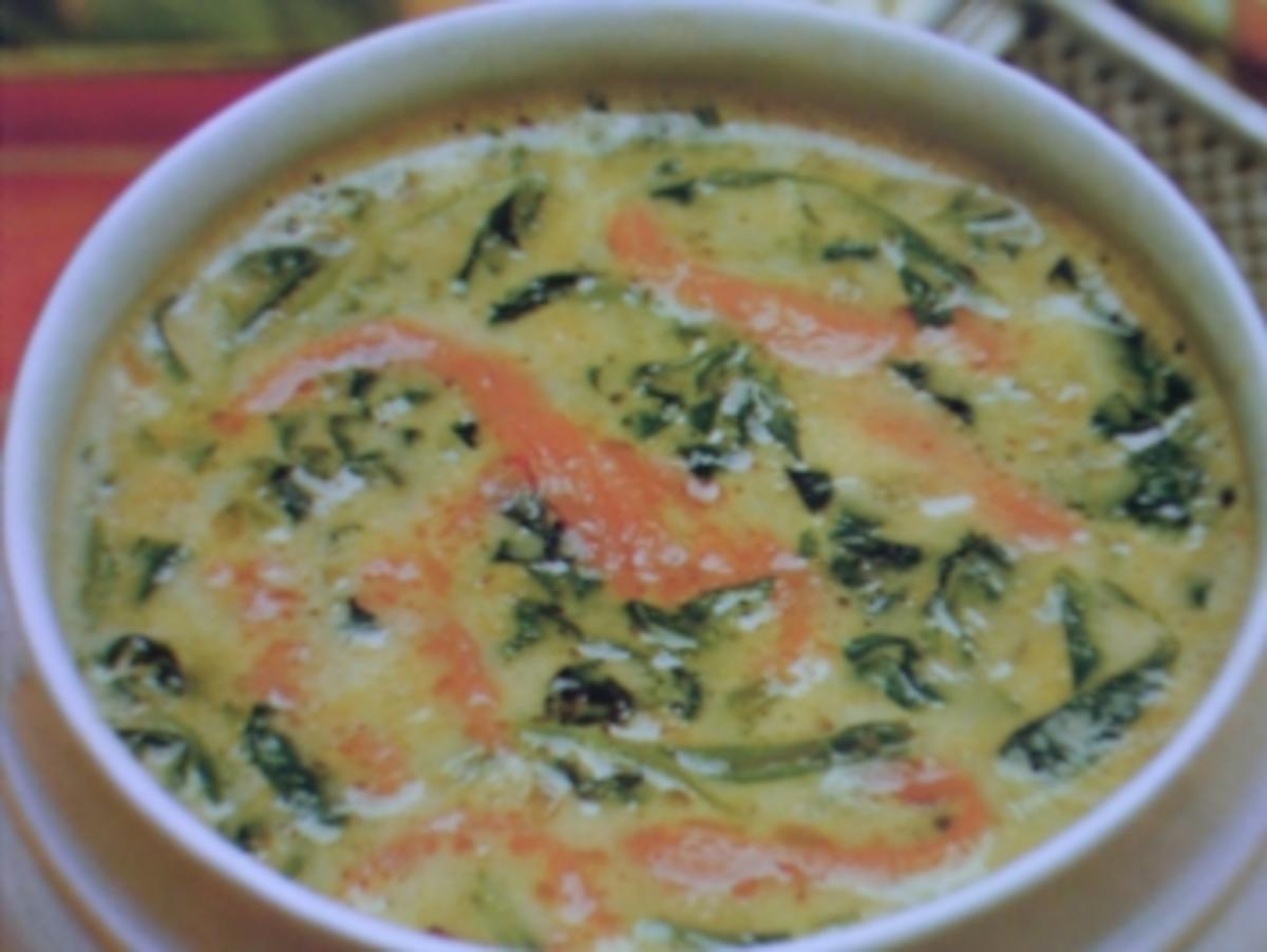 Spinatsuppe mit Seelachs - Rezept mit Bild - kochbar.de