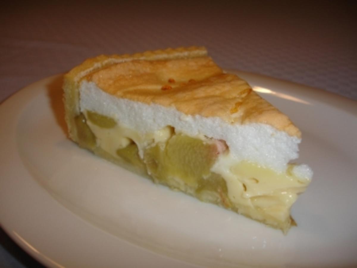 Bilder für Rhabarberkuchen mit Baiser Rezept