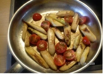 Gebratener Spargel mit Hähnchen. - Rezept - Bild Nr. 3