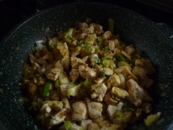 Hähnchen - Lauch - Pfanne - Rezept