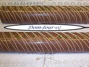 EINE BÛCHE VON MILCHSCHOKOLADE MIT VANILLEMOUSSE FÜR ZWEI FORMEN - Rezept