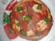 Pizza di Parma mit Mozzarella - Rezept