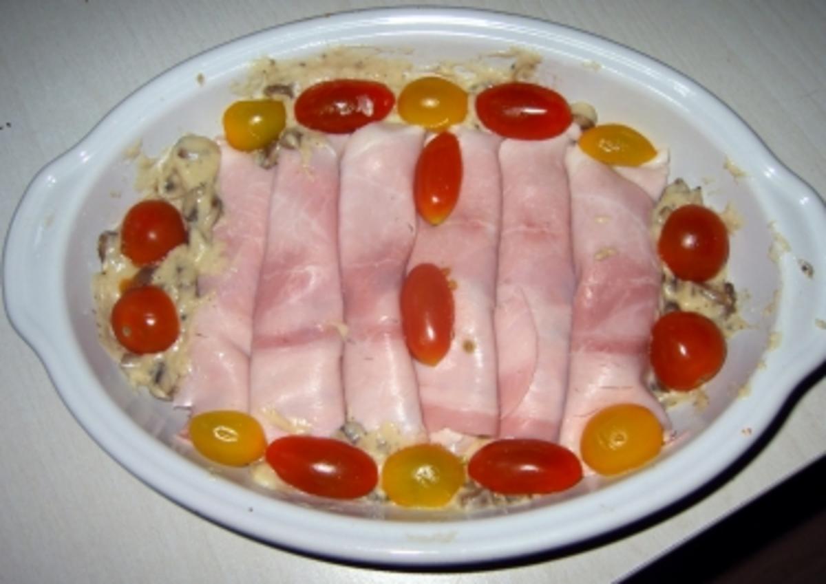 Rezept: Schinkentüten Bild Nr. 3 Schinkentüten - Rezept - Bild Nr. 3