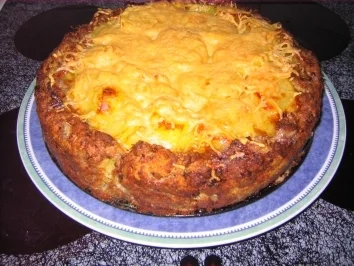 Rezept: Hackfleischtorte mit Pilzfüllung Hackfleischtorte mit Pilzfüllung - Rezept