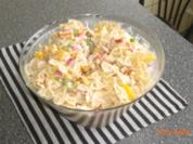 Nudelsalat mit Hähnchenbruststreifen - Rezept