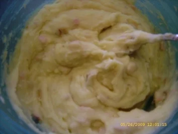 Zweierlei Sorten Kartoffelpüree an Spiegelei und Bohnensalat - Rezept - Bild Nr. 8