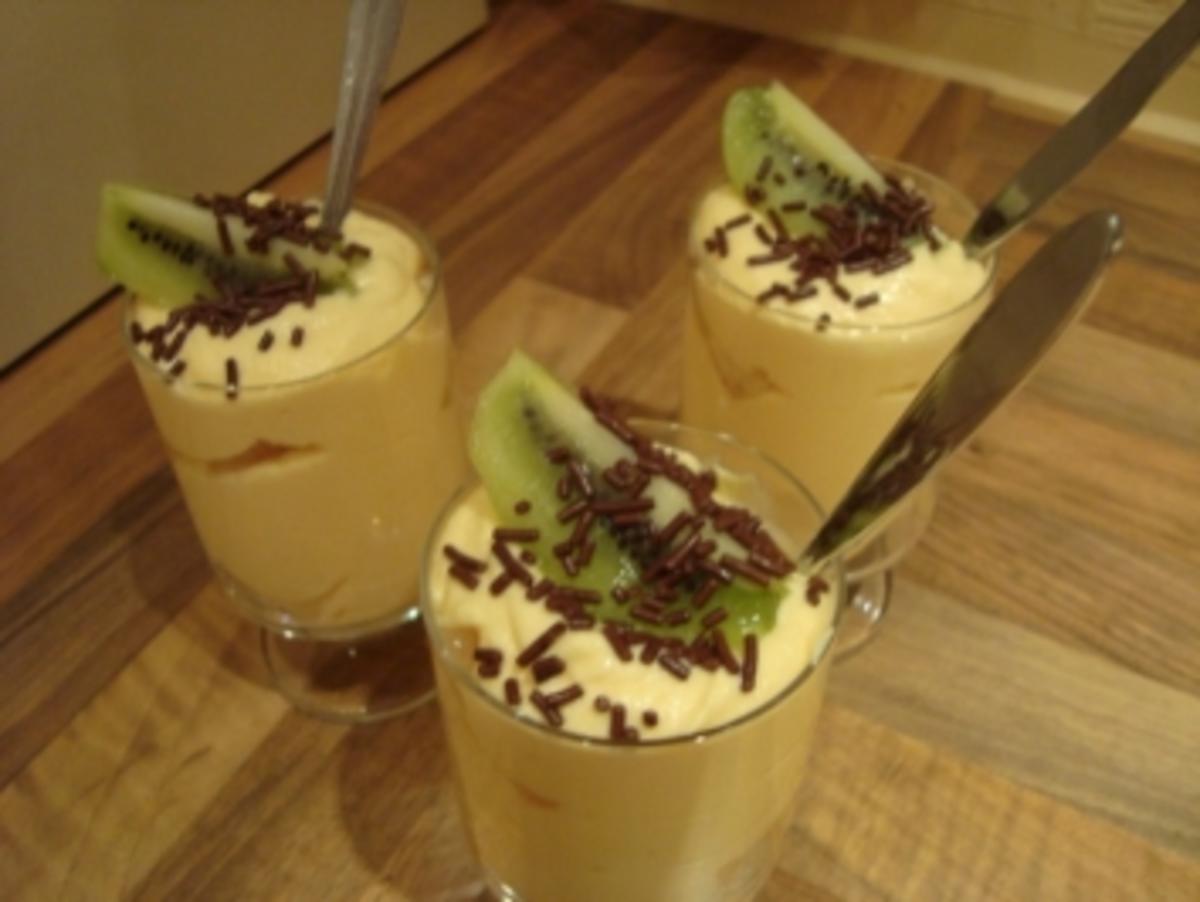 *Dessert - Paradiesische Pfirsichcreme mit Ananas à la Dane - Rezept