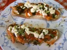 Bruschetta  mit Tomaten und Feta - Rezept