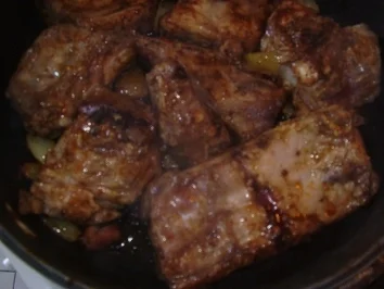 Schweinerippchen mit Möhren-Kohlrabi-Gemüse und Salzkartoffeln - Rezept - Bild Nr. 7