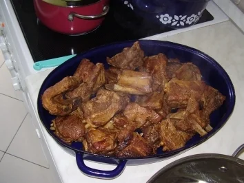 Schweinerippchen mit Möhren-Kohlrabi-Gemüse und Salzkartoffeln - Rezept - Bild Nr. 17