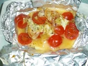 Rezept: überbackenes Seelachsfilet in Folie überbackenes Seelachsfilet in Folie - Rezept