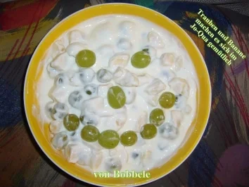 Zwischenmahlzeit: Trauben und Banane machen es sich im Jo-Qua gemütlich - Rezept