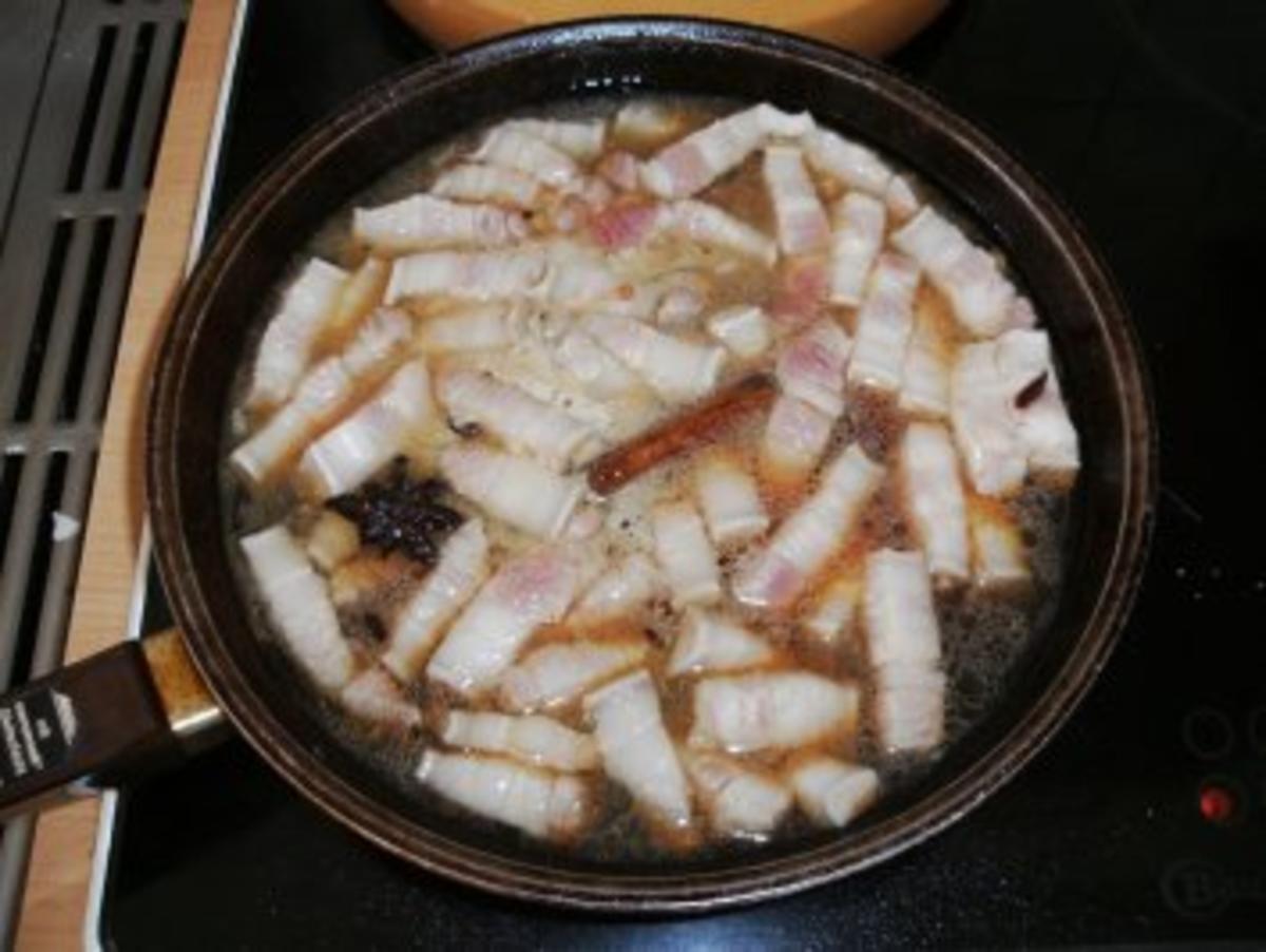 Fleisch: Schweinebauch in Karamellsauce, pikant - Rezept - Bild Nr. 3