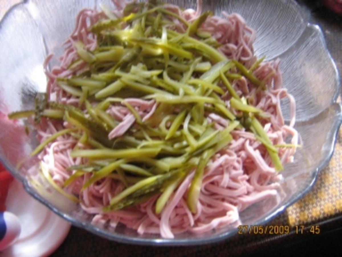 Sommerfrischer Wurstsalat mit Paprika und Tomätchen - Rezept - Bild Nr. 4