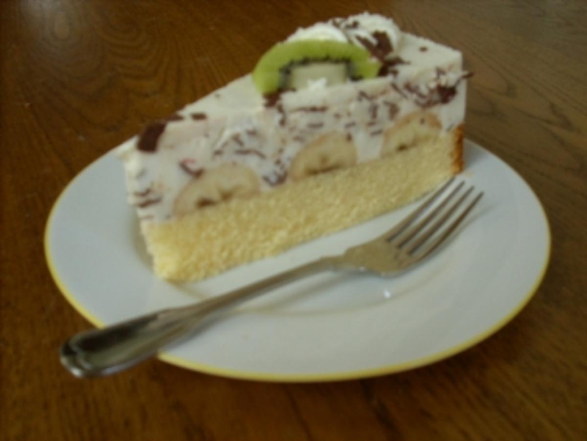 Kiwi-Bananen-Torte mit Buttermilch - Rezept - Bild Nr. 3