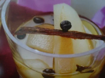 Birnenkompott mit Kaffeebohnen und Zimt - Rezept